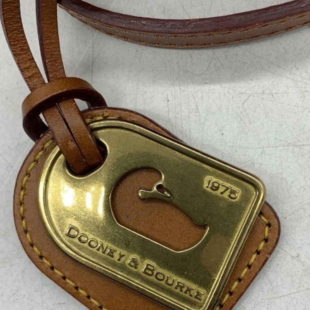 Dooney & Bourke Gray Tote with Tan Straps - Picture 2 of 7